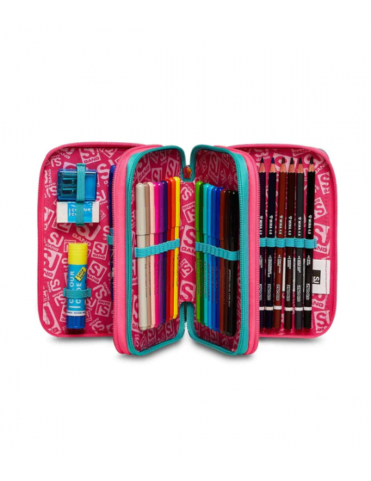 ASTUCCIO SCUOLA 3 ZIP Seven® - GLEAMLED GIRL