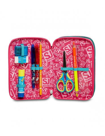 ASTUCCIO SCUOLA 3 ZIP Seven® - GLEAMLED GIRL