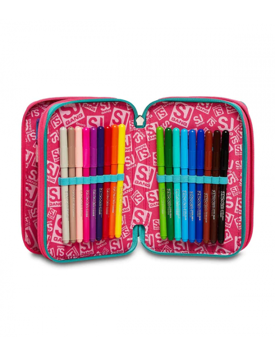 ASTUCCIO SCUOLA 3 ZIP Seven® - GLEAMLED GIRL