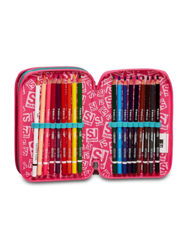 ASTUCCIO SCUOLA 3 ZIP Seven® - GLEAMLED GIRL