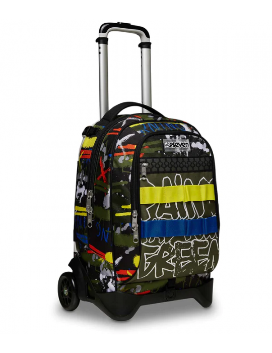TROLLEY SCUOLA Seven® JACK 2 RUOTE - FLUO BELTS