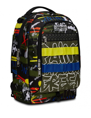 TROLLEY SCUOLA Seven® JACK 2 RUOTE - FLUO BELTS