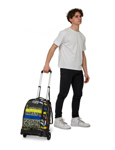 TROLLEY SCUOLA Seven® JACK 2 RUOTE - FLUO BELTS