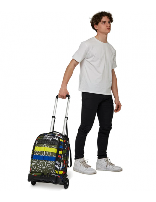 TROLLEY SCUOLA Seven® JACK 2 RUOTE - FLUO BELTS