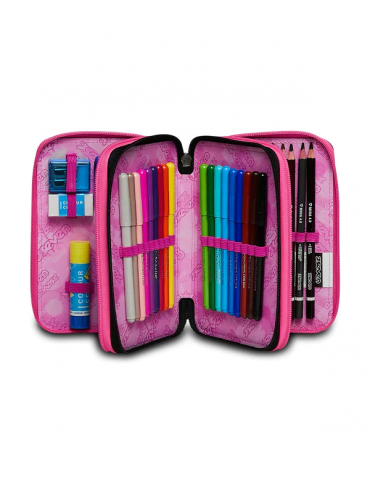 ASTUCCIO SCUOLA 3 ZIP Seven® - ZIPPER GLAMY