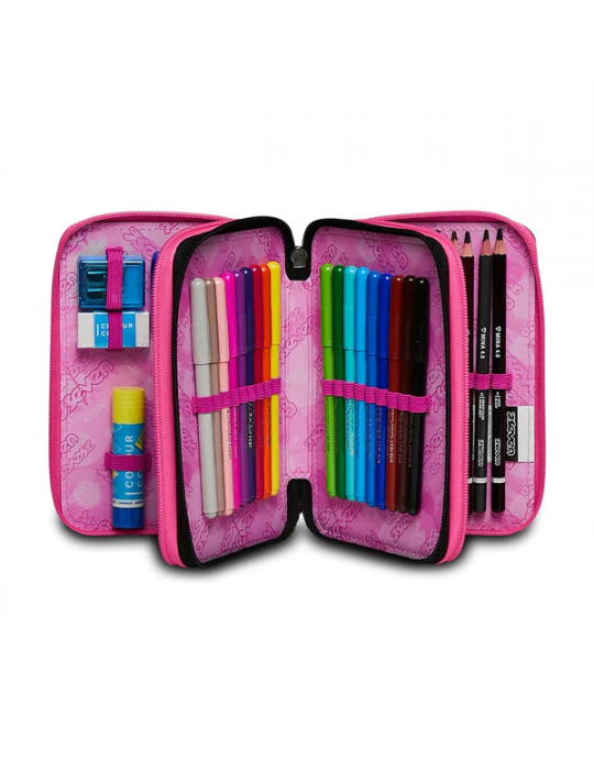 ASTUCCIO SCUOLA 3 ZIP Seven® - ZIPPER GLAMY