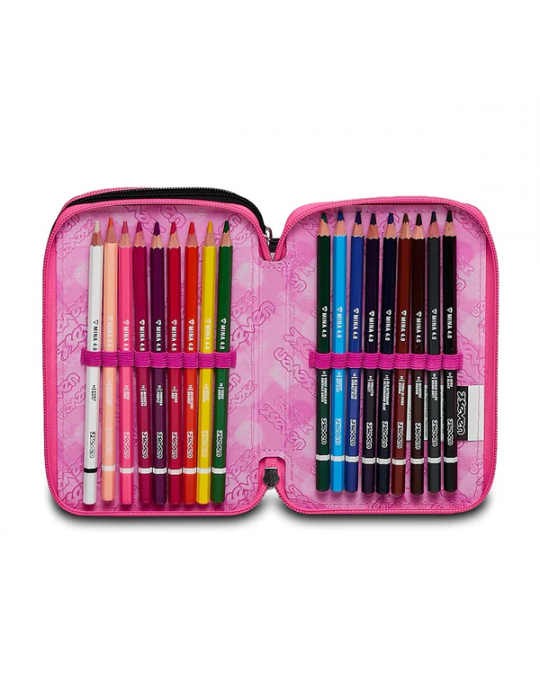 ASTUCCIO SCUOLA 3 ZIP Seven® - ZIPPER GLAMY