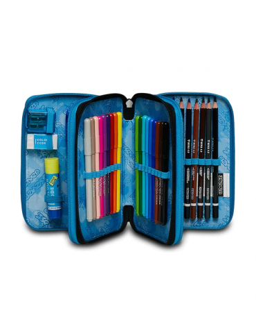 ASTUCCIO SCUOLA 3 ZIP Seven® - HUE STAINS