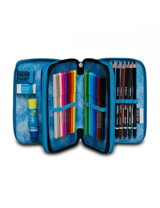 ASTUCCIO SCUOLA 3 ZIP Seven® - HUE STAINS