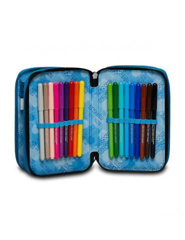 ASTUCCIO SCUOLA 3 ZIP Seven® - HUE STAINS