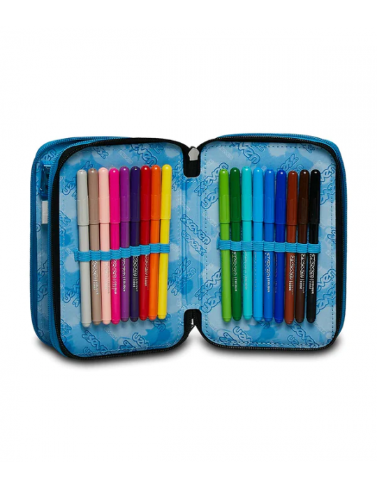 ASTUCCIO SCUOLA 3 ZIP Seven® - HUE STAINS