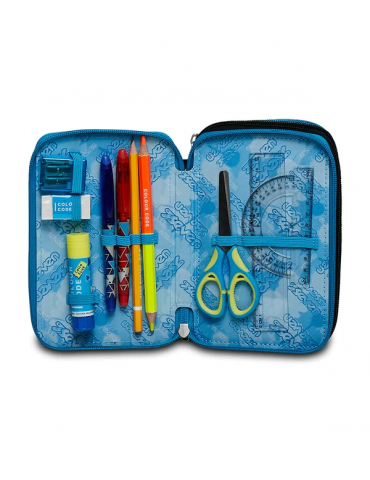 ASTUCCIO SCUOLA 3 ZIP Seven® - HUE STAINS