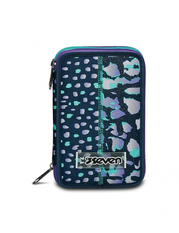 ASTUCCIO SCUOLA 3 ZIP Seven® - CHARMING PATCH