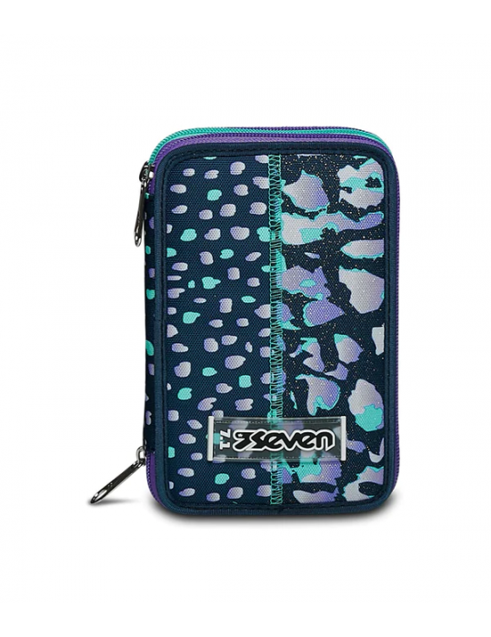 ASTUCCIO SCUOLA 3 ZIP Seven® - CHARMING PATCH