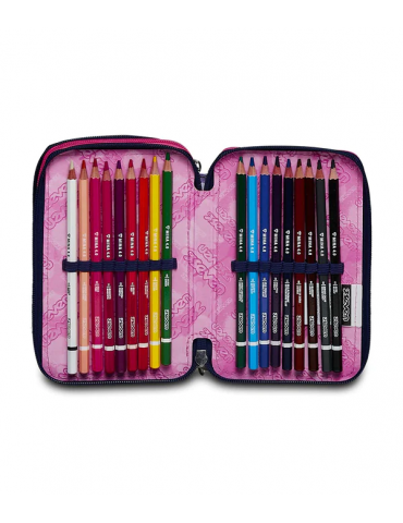 ASTUCCIO SCUOLA 3 ZIP Seven® - CLOUDY SHAPES