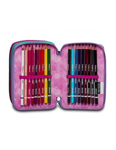 ASTUCCIO SCUOLA 3 ZIP Seven® - SPLASHY LILAC