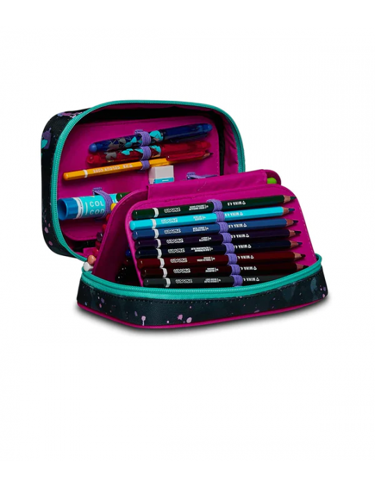 ASTUCCIO SCUOLA Seven® SPEED CASE - FLUO STRING GIRL
