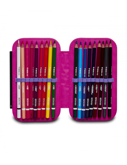 ASTUCCIO SCUOLA Seven® SPEED CASE - FLUO STRING GIRL