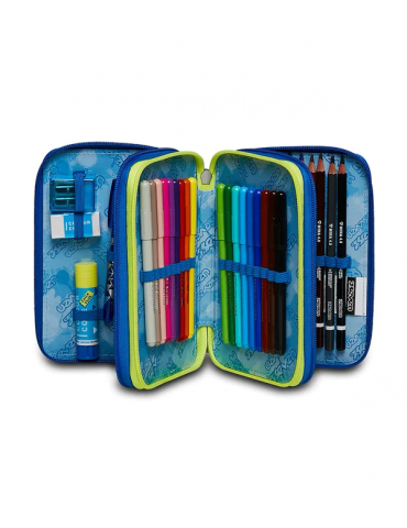 ASTUCCIO SCUOLA 3 ZIP Seven® - FLUO BELTS