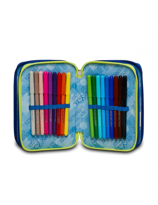 ASTUCCIO SCUOLA 3 ZIP Seven® - FLUO BELTS