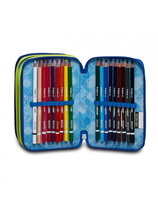 ASTUCCIO SCUOLA 3 ZIP Seven® - FLUO BELTS