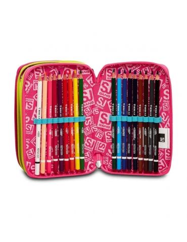 ASTUCCIO SCUOLA 3 ZIP Seven® - CLACK IT GIRL