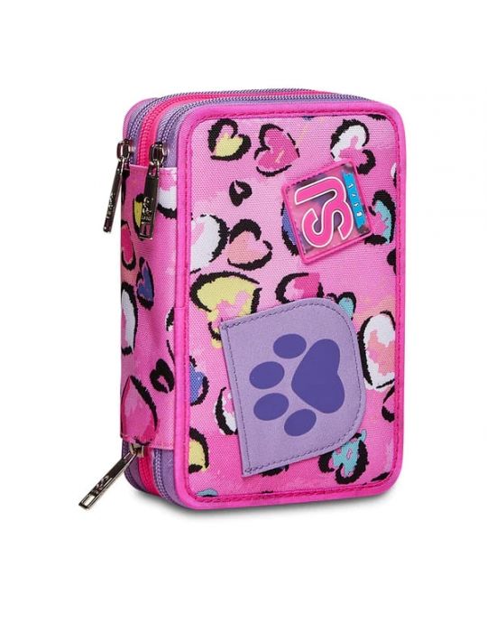 ASTUCCIO SCUOLA 3 ZIP Seven® - FLEECY GIRL