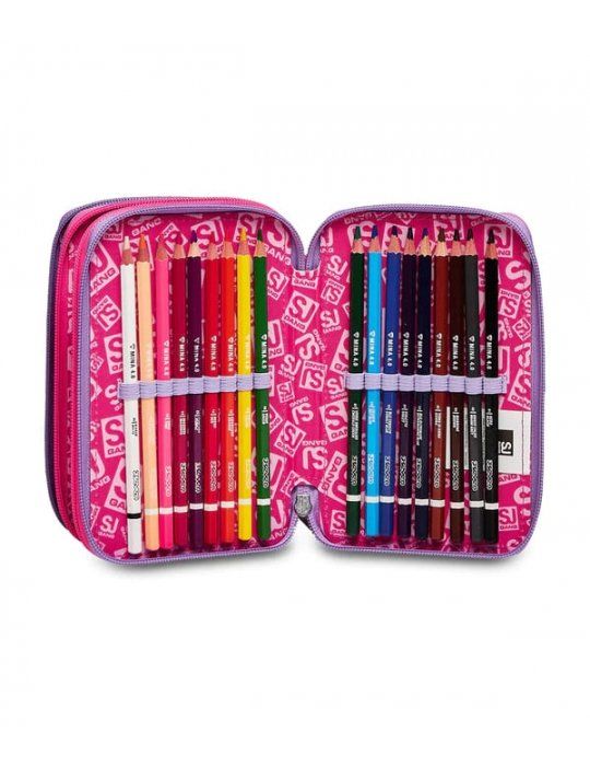 ASTUCCIO SCUOLA 3 ZIP Seven® - FLEECY GIRL