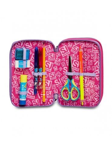 ASTUCCIO SCUOLA 3 ZIP Seven® - FLEECY GIRL