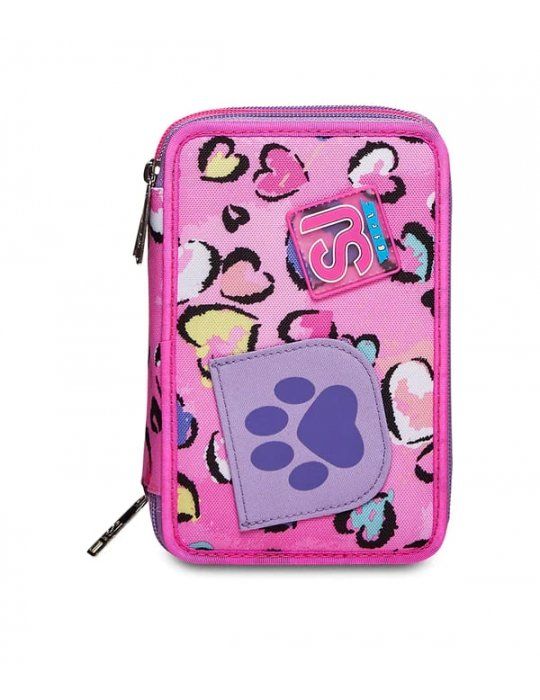 ASTUCCIO SCUOLA 3 ZIP Seven® - FLEECY GIRL