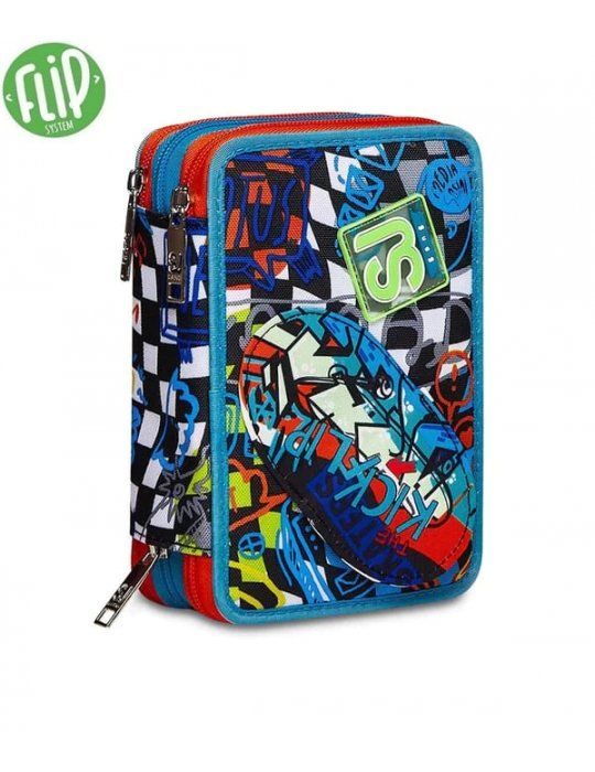 ASTUCCIO SCUOLA 3 ZIP Seven® - TRICKFLIP BOY