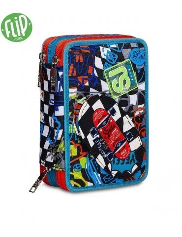 ASTUCCIO SCUOLA 3 ZIP Seven® - TRICKFLIP BOY