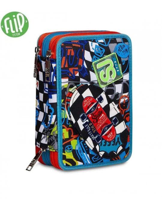 ASTUCCIO SCUOLA 3 ZIP Seven® - TRICKFLIP BOY