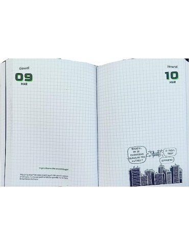 Diario Scuola Bastardidentro 2023-2024 16 Mesi - Bianco