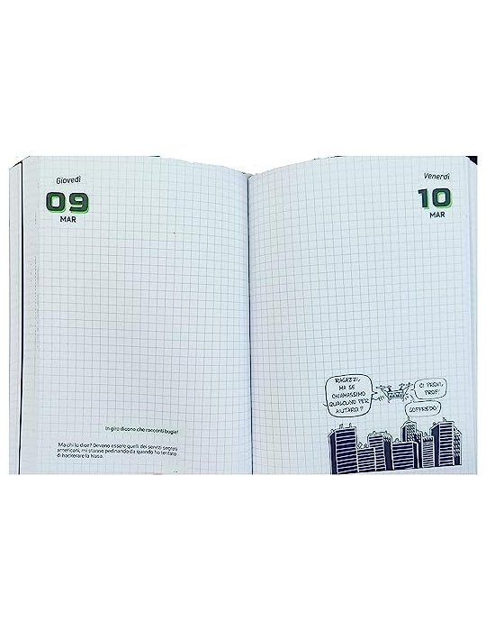 Diario Scuola Bastardidentro 2023-2024 16 Mesi - Bianco