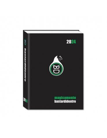 Diario Scuola Bastardidentro 2023-2024 16 Mesi - Nero