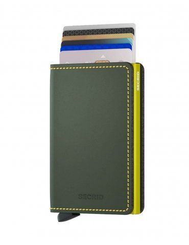 Portacarte Secrid Slimwallet Matte Green-Lime