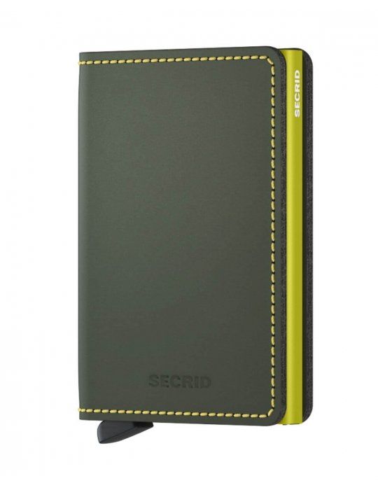 Portacarte Secrid Slimwallet Matte Green-Lime