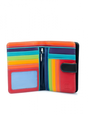 Portafoglio MyWalit con bottone a pressione Nero