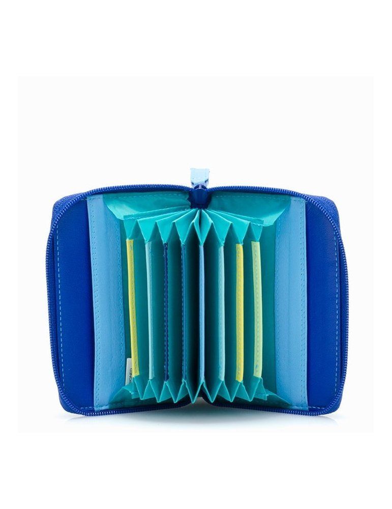 Zip Porta Carte Di Credito In Acciaio Portafoglio Uomo Blu Porta