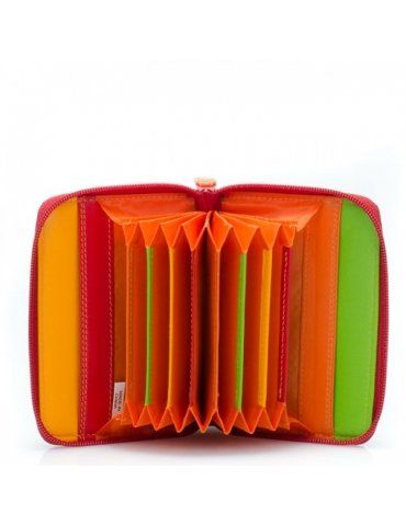 Porta carte di credito Mywalit con zip Rosso