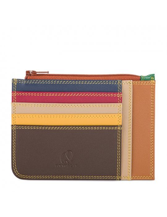 Porta carte di credito slim con portamonete MyWalit Bosco