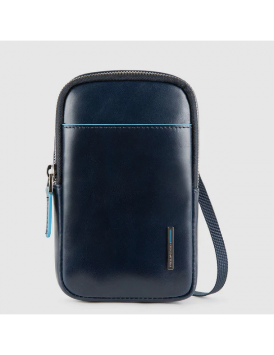 Borsello Uomo Da Collo Per Smartphone Piquadro Blu