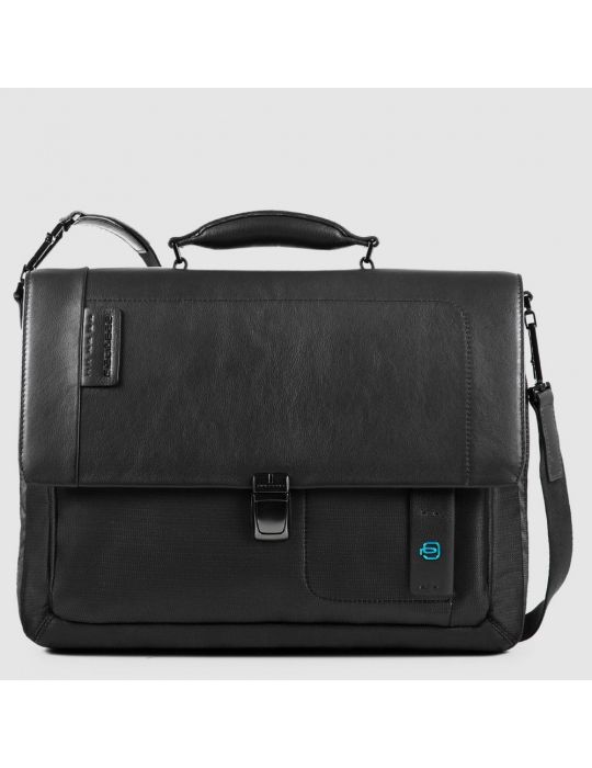 Cartella Piquadro Porta Computer 15" Espandibile Con Patta