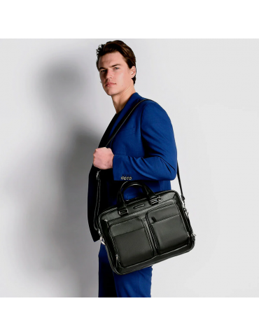 Borsa Piquadro Sottile Porta Computer E Porta iPad®air/air2 Nera