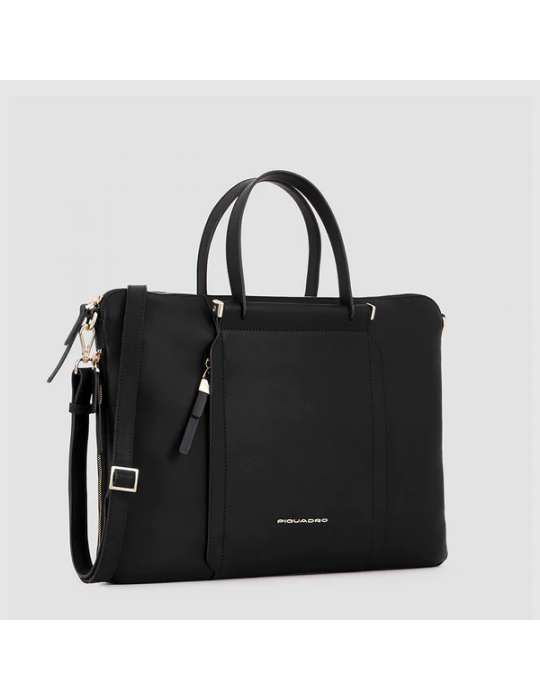 Cartellina Piquadro Espandibile Porta Computer Nera