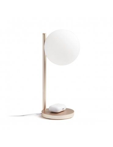 Bubble Lamp Lexon - Lampada da scrivania con caricatore a induzione integrato