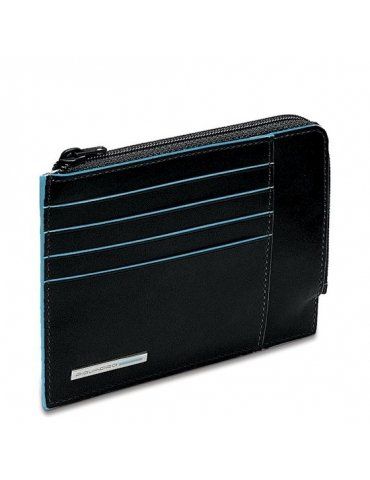 Bustina Portacarte Piquadro Blue Square Nera