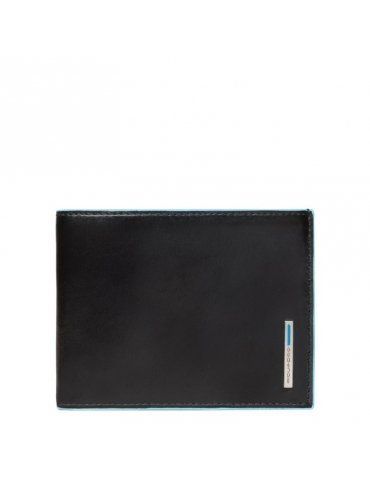 Portafoglio Piquadro Blue Square 12 Scomparti Nero