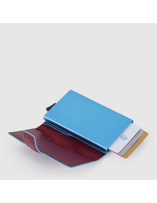 Carte Di Credito Piquadro In Metallo Rosso